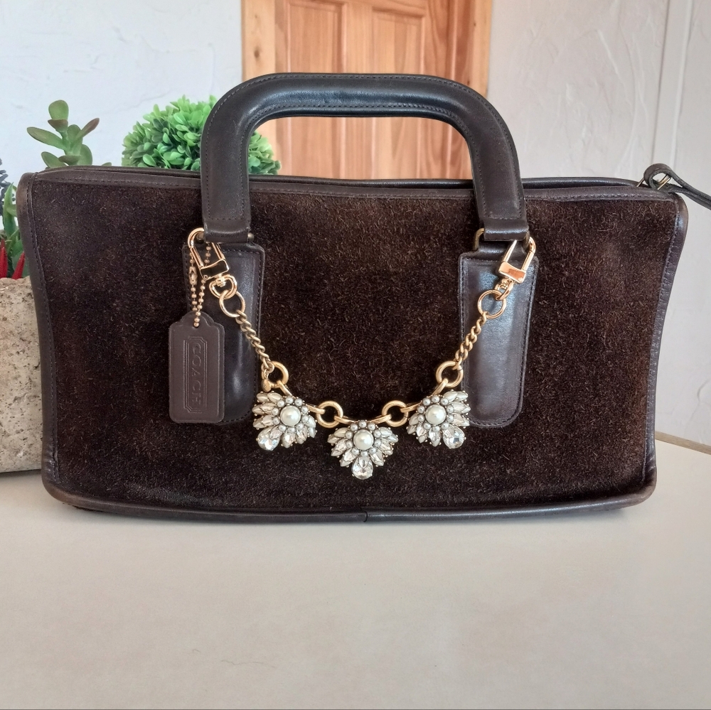 Coach Ruff-Out Suede, Mocha Zip-Top, Early 1970s - Picture 14 of 15